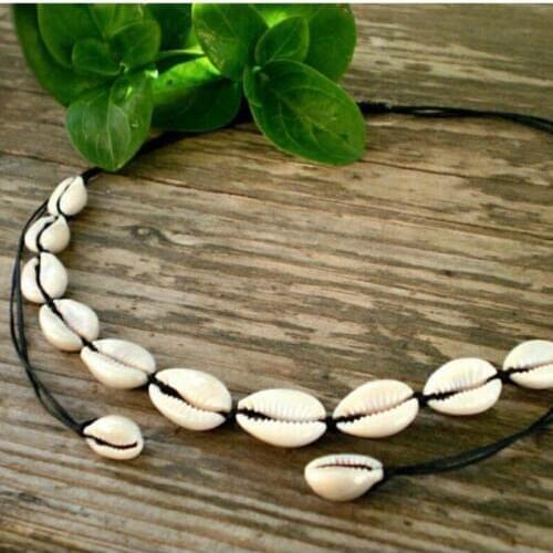 Bohemian Natural Shells Choker Necklaces for Women Rope Chain Cowrie Necklace Femme 2019 Fashion Summer Beach Jewelry Girls Gift