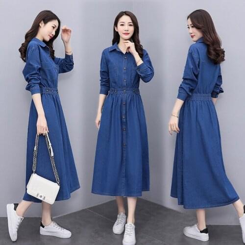 ZXRYXGS Fashion Denim Dresses