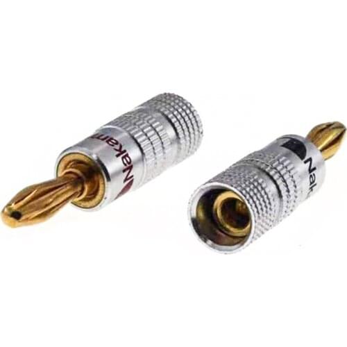 2/5 pcs metal RCA pure copper lotus head welding audio and video plug amplifier speaker AV plug monitor connector