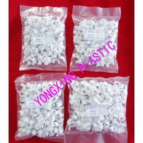 400pcs flat nail clips 9mm 10mm 12mm 14mm