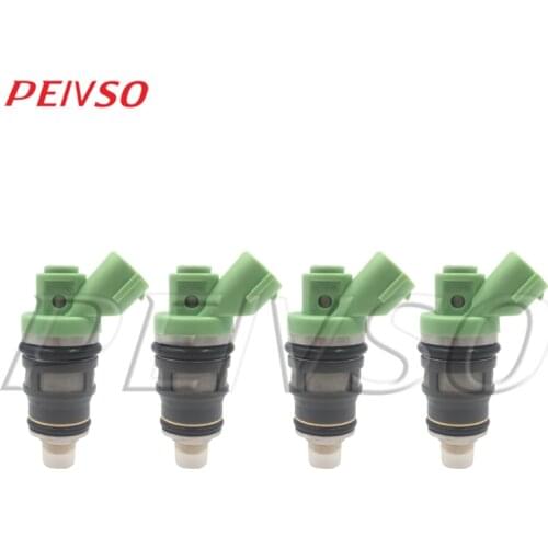 4x 23250-75060 23209-79105 fuel injector for TOYOTA ASIA T.U.V 99~06 Hiace Van,Comuter 99~05 Hiace S.B.V 95~03 2.4L 2RZ