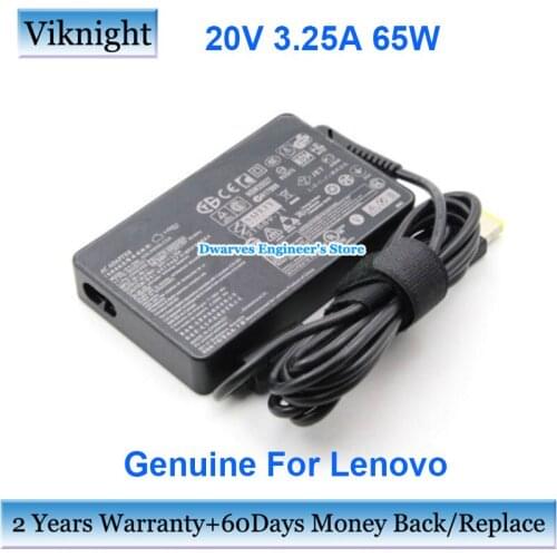 Genuine ADLX65SLC2A 20V 3.25A AC Adapter Power Supply For Lenovo THINKPAD E531 E531 T440S X240 S431 G500S G700 YOGA X1 11 13