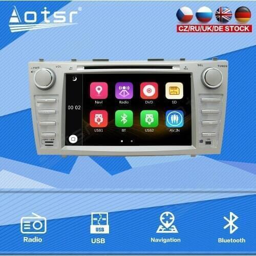 For Toyota Camry 2006 - 2011 Car Radio Multimedia Player Stereo Audio Navi GPS 2 din Head Unit Vertical Touch Screen Windows Ce