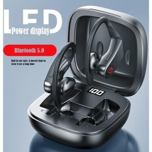Auriculares TWS B10 inalámbricos por Bluetooth, Auriculares deportivos impermeables con cargador de 950mAH para teléfono