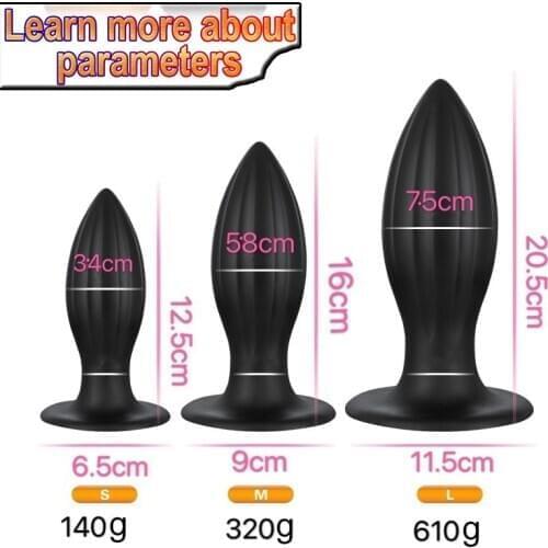 Big Butt Plug Anal Vaginal Anus Dilator Dildo Prostate Massage Masturbator Erotic Intimate Goods Sex Toys for Woman Men Adult