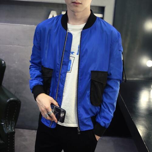 Bormandick 2019 Spring Autumn Casual Solid Fashion Slim Bomber Jacket Men Overcoat Baseball Jackets KXP18 J28-18 -P-Qinchang