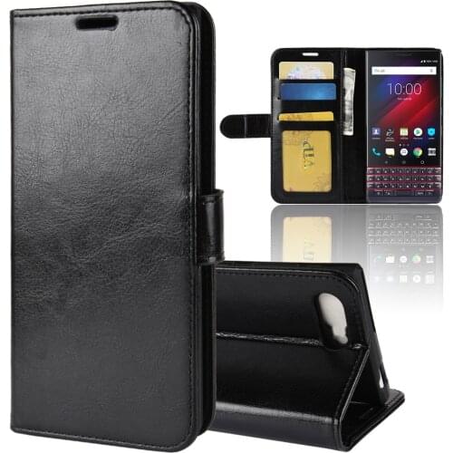 Key2Lite Case for Blackberry Key2 Le key 2 Lite Wallet Card Stent Book Style Flip Leather Covers Protect Cover black Berry Mini