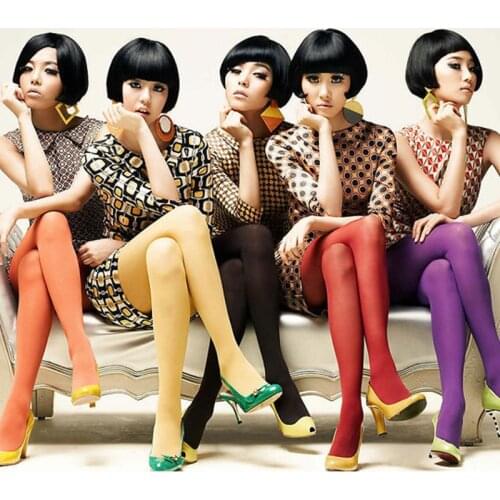 Women Candy Color Stockings Spring Summer Stretch Tights Sexy Hosiery Female Pantyhose Seamless Soft Summer Stockings