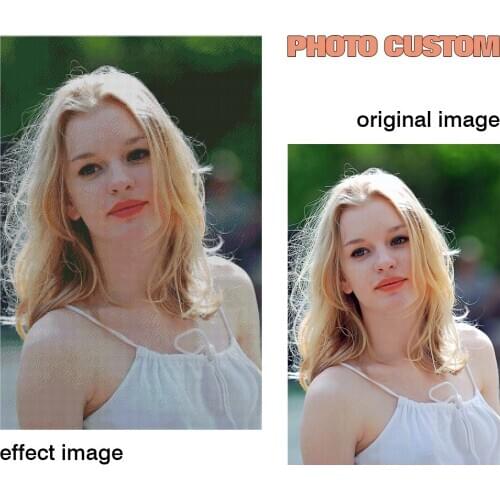 Photo Custom 5D DIY Diamond Painting Cross Stitch Kit Full Square Round Diamond Embroidery Wall Art Rhinestone Mosaic Home Decor