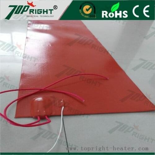 Customize silicone rubber heat Mat with K type thermodouple, CE RoHS certification 15"x78" 110v1800w