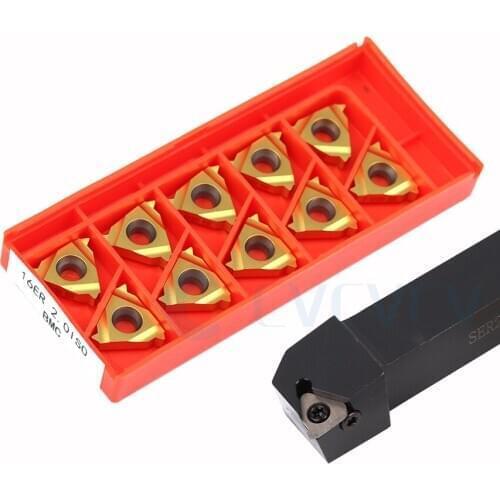 SER 2525M16 SEL 2525M16 Threading Turning Tool Holder 16ER 0.50ISO 1.50ISO LDA LDC 16ER 2.00ISO 3.5 0ISO BMA BMC Carbide Inserts