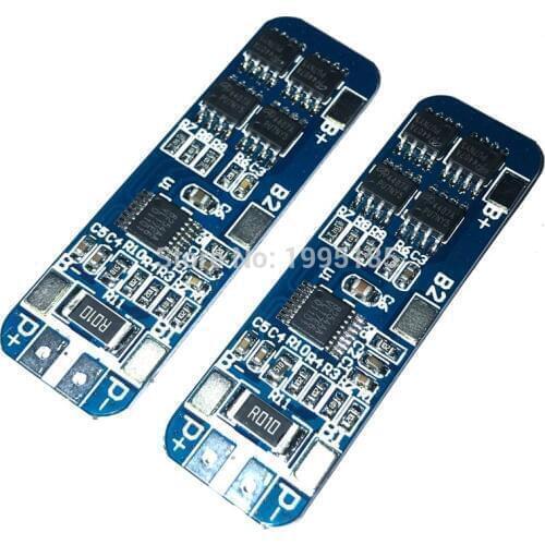 HX-3S-01 3S 10A 12V Lithium Battery Charger Protection Board Module for 18650 Lipo Li-ion Battery Cell Charging BMS 11.1V 12.6V