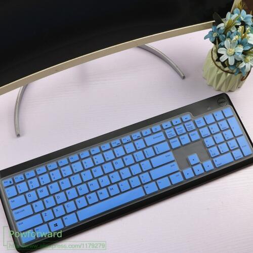 Desktop Keyboard Cover for Dell KM117 Wireless Keyboard Ultra Thin Silicone DELL KM117 Wireless Keyboard Protective Skin