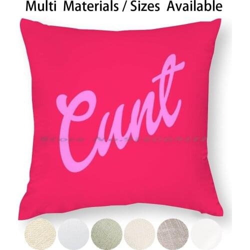 C * Nt Pillow Case Throw Pillow Cover Cotton Linen Flax Girl Power Grl Pwr Grl Gng Girl Gang Girlie Goth Grunge Pastel Toys
