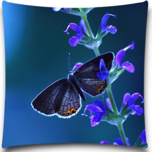 Cushion Cover Cotton Polyester Butterfly/Snail flowers pattern Home car Decorative Throw Waist Pillow Case