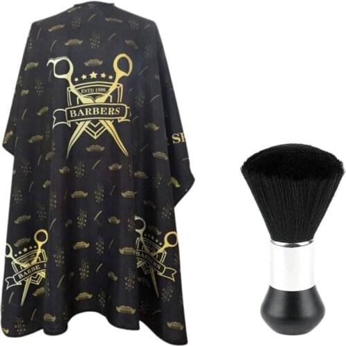 Barber Capes for Men Women Hair Cutting Cape Professional Salon Cape Waterproof Hairdressing Cape with Neck Duster Brush