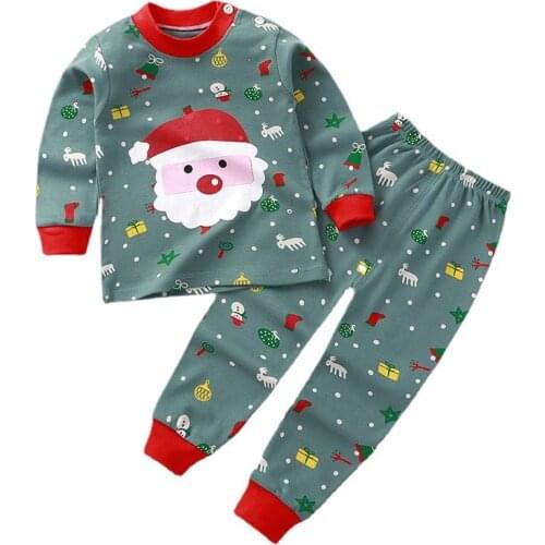 Boys Girls Pajamas Pyjama Kids Halloween Christmas Pajama Sets Toddler Sleepwear Children Nightwear Long Sleeve Winter Pjs