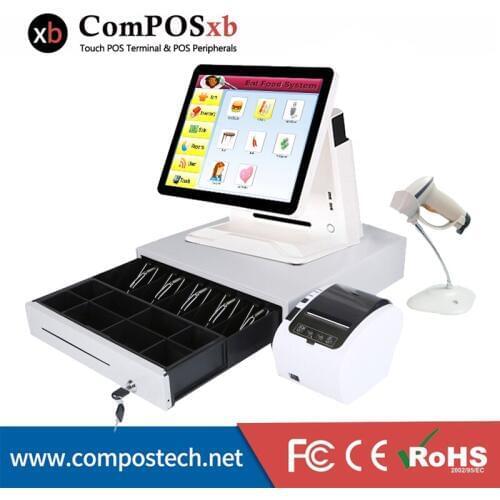 High Configuration Touch Screen POS Machine I5/4G/128GB SSD Windows POS Terminal All in one pos system