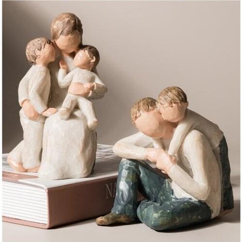 Resin Nordic Abstract figure Statue Home Furnishing Decoration wedding gift office table store decorations crafts ornaments