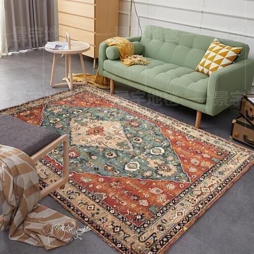 Nordic Morocco Retro Carpet Bedroom Living Room Sofa Coffee Table Cushion Ethnic Style Home Bedside Blanket