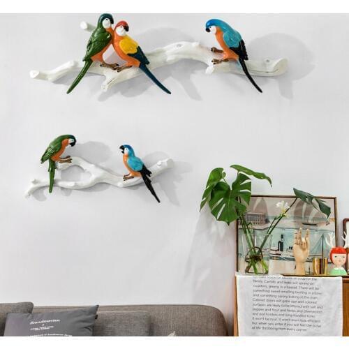 Parrot bird wall decoration indoor wall decoration wall decoration creative decoration modern simplicity