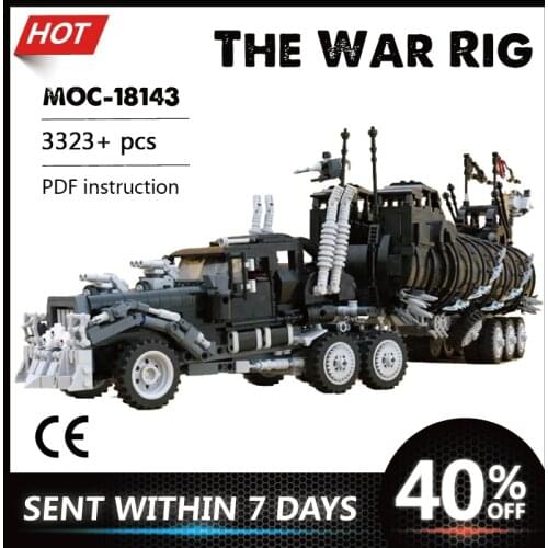 War Rig Mad-Max Modified Truck Series Movie Collection Car Model Building Blocks Bricks Assemble Boys MOC Toys Gifts