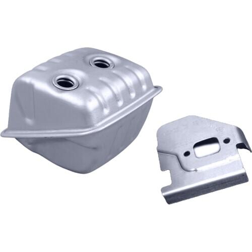 QHALEN Exhaust Muffler + Heat Shield For Husqvarna 435 440 445 450 Chainsaw 544147702