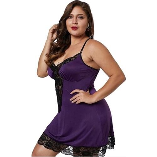 Ladies Sexy Sleepwear Leopard Deep V Neck Pajamas Mini Dress Female Lace Patchwork Backless Nightdress