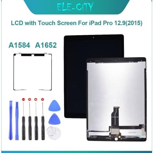 LCD Display For iPad Pro 12.9" A1584 A1652 Touch Screen Digitizer Sensors Assembly Panel LCD With Flex Cable And IC Connector