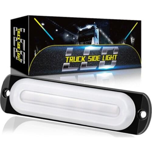 1PCS Car External Lights LED 12V/24V 18W LED Auto Bus Truck Lorry Side Marker Indicator Light Low Trailer Rear Warning Lamp