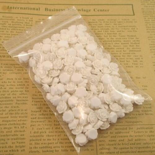10mm white Designs Resin Flower Cabochons Jewelry DIY Accessorie 200PCS/LOT 004004020
