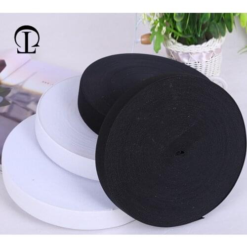 10yards/lot black/white color elastic band sewing accessories rubber band elastic bands for sewing underwear clothes decorations