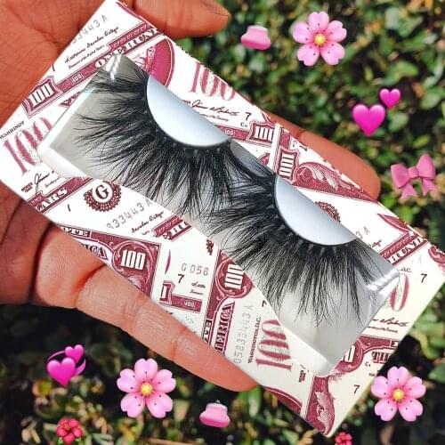 25mm Mink Eyelashes Fluffy Cruelty Free Volume Dramatic Beauty Makeup False Lashes Extension Packaging Box Reusable Wholesale