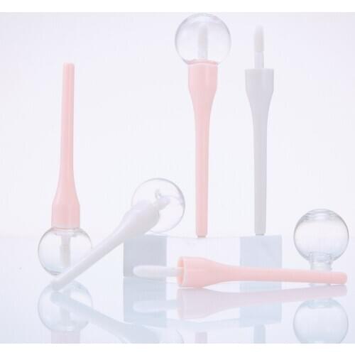 6ml Empty pink white lollipop shape Lip Gloss tube Cream Liquid Makeup Maquiagem Accessories Lollipop 100pcs
