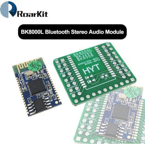 Bluetooth Stereo Audio Module Transmission BK8000L expansion board AT Commands SPP Bluetooth Speaker Amplifier DIY