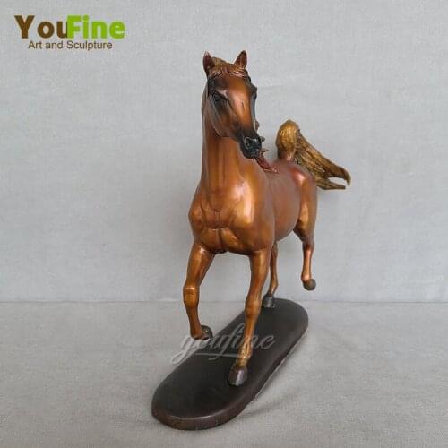 Bronze Horse Sculpture Antique Bronze Horse Statue Bronze Cast Crafts Horse Figurines For Home Office Decor Ornament Collection