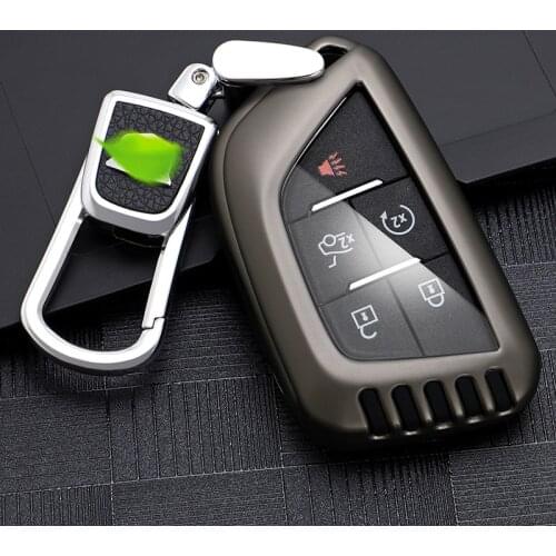 Zinc Alloy Car Key Case Cover Holder Protective Shell For Cadillac CT5 Car Key Case Shell Protective Cover car accessories