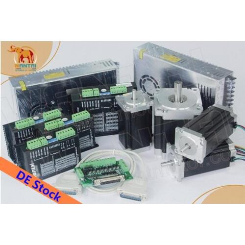 Germany Free! CNC Wantai 3 Axis Stepper Motor 1232oz-in&3256oz-in+Driver DQ860MA&DQ2722M Plasma Engraver Kit Cutting Machine