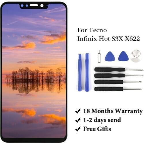 10 PCS Brand New For Infinix Hot S3X X622 Lcd Digitizer High Quality Assembly Replacement For Tecno Infinix Hot S3X X622 Screen