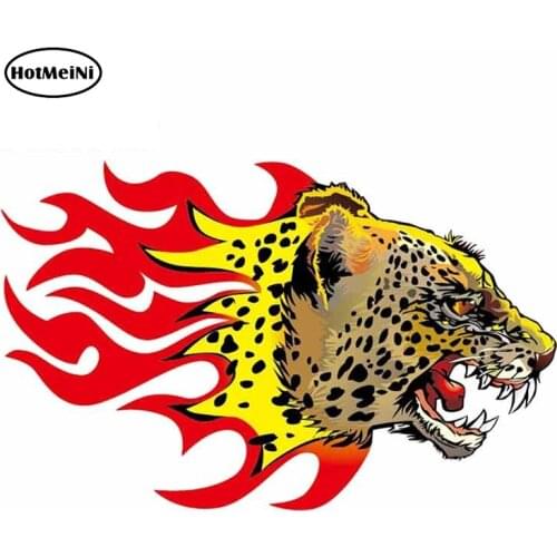 HotMeiNi 13cm x 8.3cm For Cheetah Refrigerator Fine Decal Repair Car Stickers Fashion Funny Occlusion Scratch Decoration