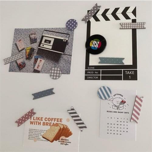 Retro Fridge Magnet Packaging Tape Refrigerator Magnets Home Decoration Design Sticker Photo Wall Decor Brief Originality Joker