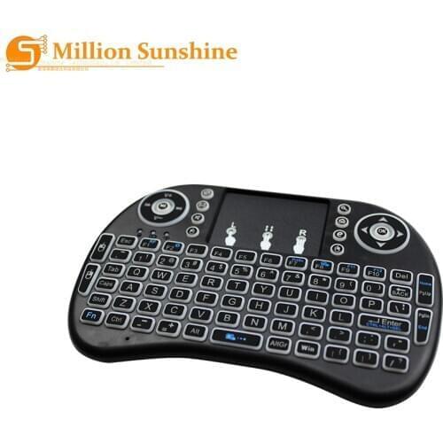 Three-color backlight mini keyboard touch-control flying mouse 2.4G mini keyboard wireless Bluetooth keyboard free shipping