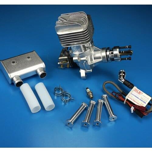 DLE55RA model airplane gasoline engine single-cylinder two-stroke rear exhaust natural air-cooled hand start 55CC displacement