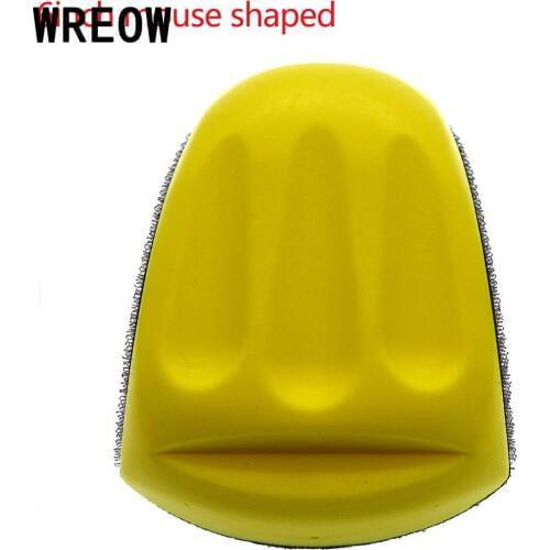Soft Foam Sanding Disc Holder Sandpaper Backing Polishing Pad Hand Grinding Block Tools D4