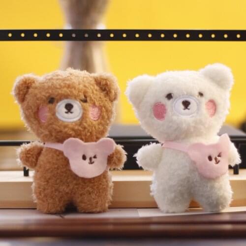 New Cute Creative Exquisite Boutique Backpack bear Pendant soft Plush High Quality chain Soothing doll christmase wedding gift