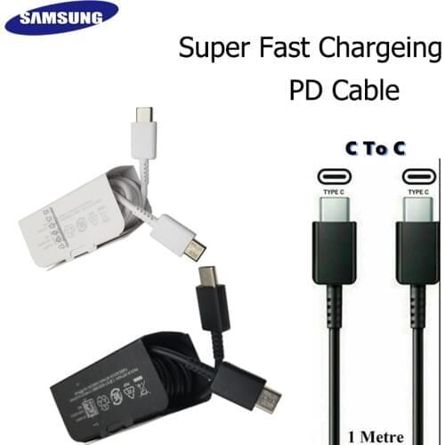 Original Samsung PD Type C Cable USB-C to USB-C Cable super Fast Charing for Samsung Galaxy Note 10 S10 S20 S21 NOTE 20 Ultra