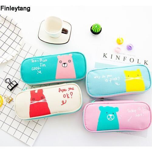 Pencil Box Cute Animal Creative Novelty Pencil Bag Large Capacity Fashion Stationery Boy Girl Gifts Pencil Case School Supplies