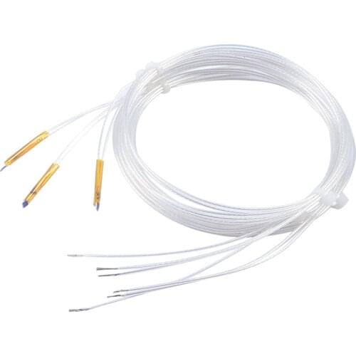 Nude PT100 Platinum Thermal Resistance Temperature Sensor Surface Mount Type Small Size Temperature Probe PT1000 Cable Length 1m