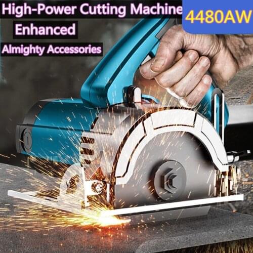 220V 5080AW Portable Cutting Machine 45 Degree Multifunctional Stone Slotting Machine Woodworking Power Tools
