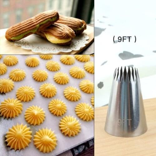 Large Icing Piping Nozzles Russian Nozzles Pastry Tips Cookies Cake Decorating Tools Tips Cream Fondant Pastry Nozzles #9FT
